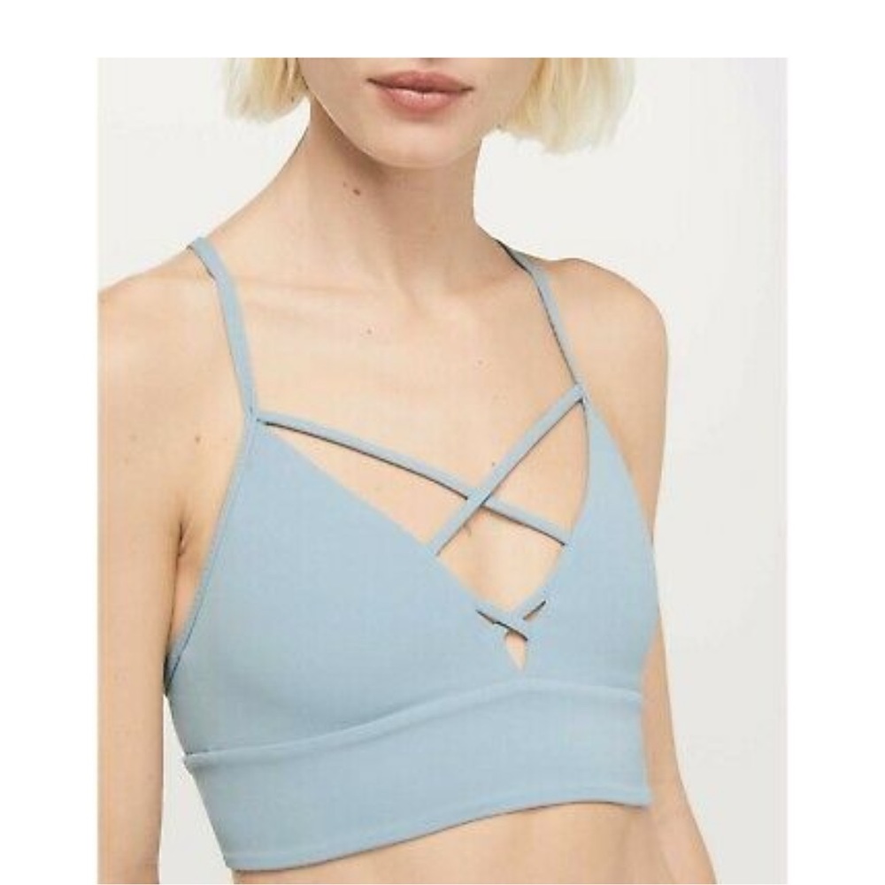 Lululemon Expand Your Limits Bra Sportsbra Blue Size 6